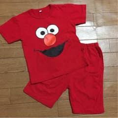 キッズ用  エルモ  上下セット（半袖半ズボン）のサムネイル