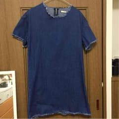 デニムフリンジワンピのサムネイル