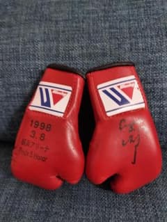 ボクシング 辰吉丈一郎 サイン入りマスコットグローブ オはマケ有