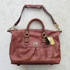 COACH コーチ マディソン サブリナ 2WAYバッグ ブラウン レザー 本革