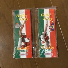 ［平成レトロ］［超激レア⭐︎］イタリアご当地キティ キーホルダー 2点セット 平成レトロ］［超激レア］イタリアご当地キティ キーホルダー 2点
