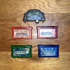 GBA ポケットモンスター ソフト4本 ワイヤレスアダプタセットのサムネイル