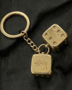 激レア・早い者勝ち】Stussy サイコロ ダイス メタル キーホルダー