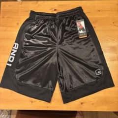 【新品タグ付】AND1 アンドワン バスパン オールコート ショーツ 黒のサムネイル