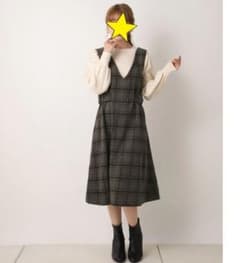 la様専用】新品サイドベルト付ジャンパースカートのサムネイル