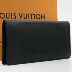 ルイヴィトン ポルトフォイユ ブラザ エピ ブラック 二つ折り 財布 長