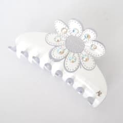 【ジャンク品】アレクサンドルズアリ☆フラワークリップ☆お花ストーン☆ビジュー髪留のサムネイル