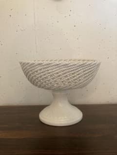 フランス　アンティーク　コンポティエ　編み編み フランス アンティーク コンポティエ 編み編み - メルカリ