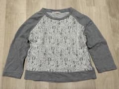 BEAMS HEART レース七分袖トップス グレーのサムネイル