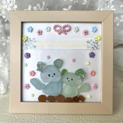 シーグラスアート　寄り添い・:*+.のサムネイル