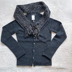 Y’s Yohji Yamamoto ヨウジヤマモト　マフラー付き　カーディガンのサムネイル