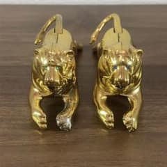 LARK ラーク ライオン型ライター ゴールド 青目・緑目 2個セットのサムネイル