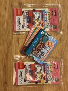 【今だけ値下げ】amiiboカード 未開封サンリオ2パックセット ＋18枚セットのサムネイル