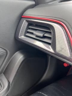 S660 ホンダアクセス純正カーボン調　エアコンカバーのサムネイル