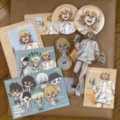 Dr.STONE アクリルスタンド＆缶バッジセット ミックスガーデン 七海龍 