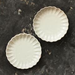 伊万里 古伊万里 豆皿 江戸 後期 菊花 白磁 2客セット - メルカリ