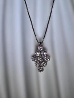 K18WG Diamond-shaped Pave Necklaceのサムネイル