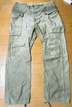 RRL モンキー カーゴパンツ　ダメージ加工　名作　Made in China RRL モンキー カーゴパンツ ダメージ加工 名作 Made in China - メルカリ