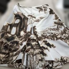 PRADA 希少 ランドスケープ ドッキング スカート 42 - メルカリ