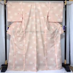夏着物】身丈163cm 洗える 小紋 絽 うさぎ 鴇色 薄物 盛夏 美品 - メルカリ