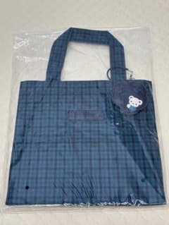 新品未使用/未開封 ファミリア トートバッグ　青チェック　小サイズのサムネイル