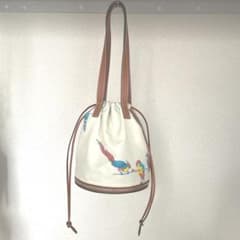LOEWE コンバーチブルトートバッグ(パロットテキスタイル&カーフ 