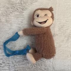 おさるのジョージ ぬいぐるみ ストラップ付きのサムネイル