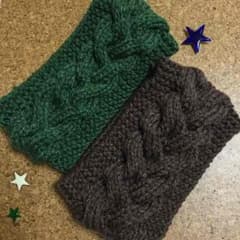 ハンドメイド  ニットターバンのサムネイル