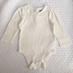 babygap アイボリー 襟付きロンパース 70のサムネイル
