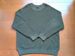 紺タグ OLD GAP ギャップ ローゲージ ニット セーター XL オリーブのサムネイル