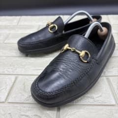 美品】GUCCI グッチ ホースビットローファー 40.5 金金具 ブラック
