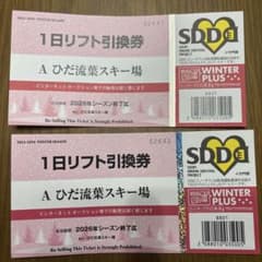 ひだ流葉 1日リフト引換券 2枚 - メルカリ