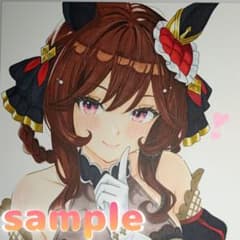 ウマ娘　ジェンティルドンナ　手描きイラスト　原画　中色紙　コピック　一点物 m97023600089_1.jpg?1772535996