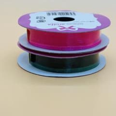 ★amifa★Ribbon★リボン★ピンク★グリーン★幅約12mm✖️3m★セット