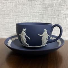 WEDGWOOD ジャスパー ダンシングアワー カップ&ソーサー ネイビー