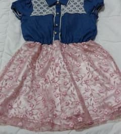 axes femme kidsデニムワンピースのサムネイル