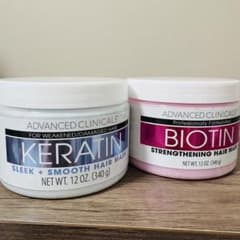 ADVANCED CLINICALS ケラチン ビオチン ヘアマスク セットのサムネイル