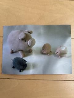 フェルト製　うさぎと豚ぬいぐるみ　手作りキットのサムネイル