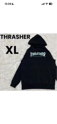 THRASHER スラッシャー パーカーブラックのサムネイル