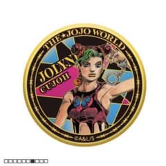 ジョジョの奇妙な冒険 荒木飛呂彦描き下ろし 24金メッキ缶バッジ 空条
