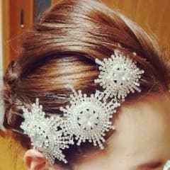 ブライダルヘッドドレス ウエディングヘッドドレス ヘッドアクセサリーのサムネイル