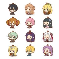 SAO 10th Anniversary H상 러버 키홀더 12종 세트