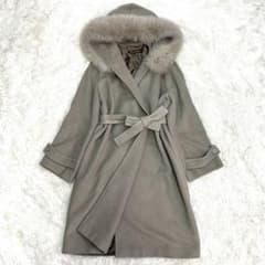 希少　Max Mara p studio アンゴラ　シルク　ファーコート　ベルト 希少 Max Mara p studio アンゴラ シルク ファーコート ベルト