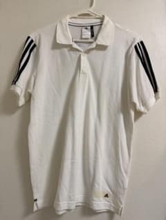 adidas ポロシャツ ホワイト ブラック 3ストライプのサムネイル