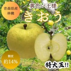 ★期間限定★青森県産 きおう 激レア りんご 特大玉 贈答用 6~8玉 ㉝のサムネイル