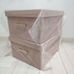 Francfranc エンボスボックス L 2点 ピンク 新品未使用 廃盤完売品