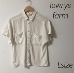 LOWRYS FARM アイボリー 半袖シャツ　Lサイズのサムネイル