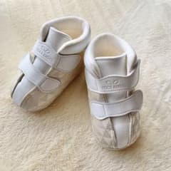 foot angel ファースト ベビーシューズ 西陣織　白　アイボリー　本革のサムネイル