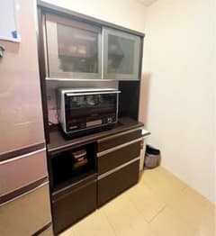 値段交渉可‼️松田家具 食器棚 キッチンボード 引取り歓迎‼️のサムネイル