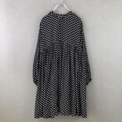 BEARDSLEY ドットギャザーチュニック F ブラック - メルカリ